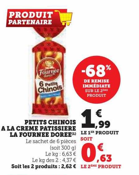 petits chinois à la crème pâtissière la fournée dorée