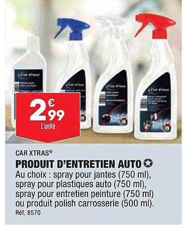 produit d'entretien auto car xtras