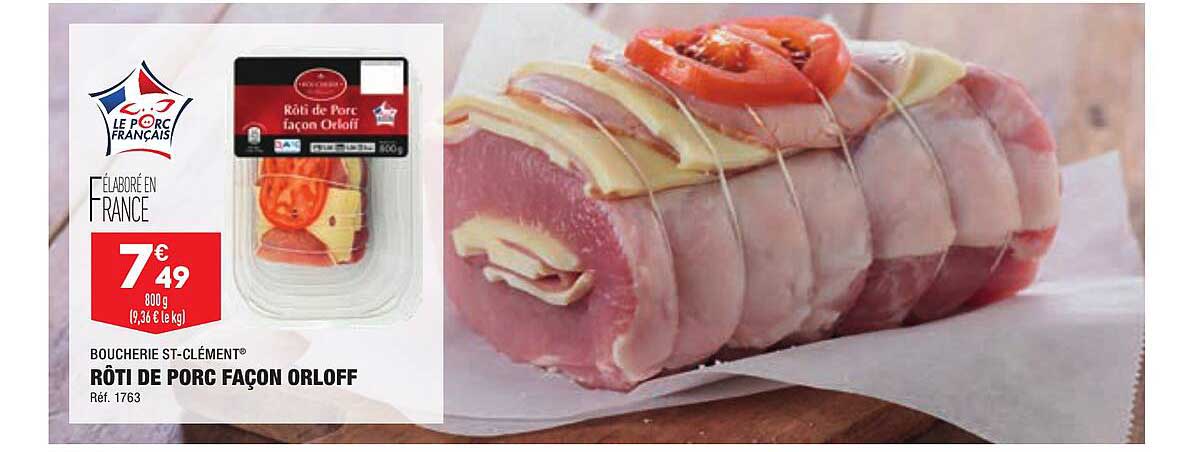 rôti de porc façon orloff boucherie st-clément