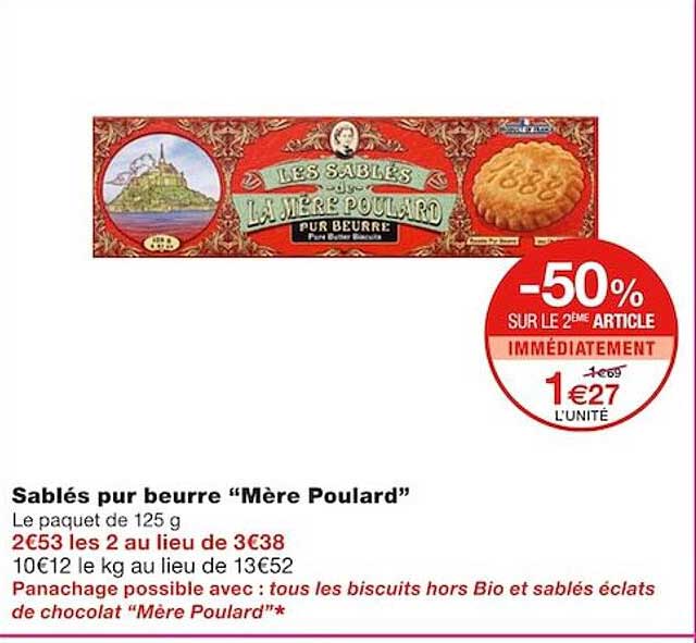 sablés pur beurre "mère poulard"