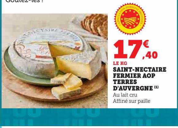 saint-nectaire fermier aop terres d'auvergne