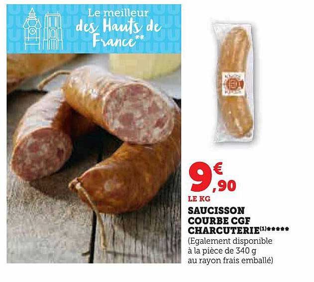 saucisson courbe cgf charcuterie
