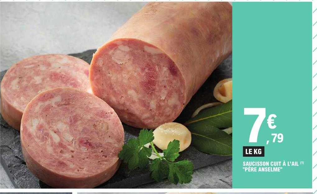 saucisson cuit à l'ail "père anselme"