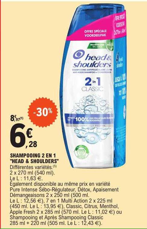 Shampooing 2 En 1 "head & Shoulders"