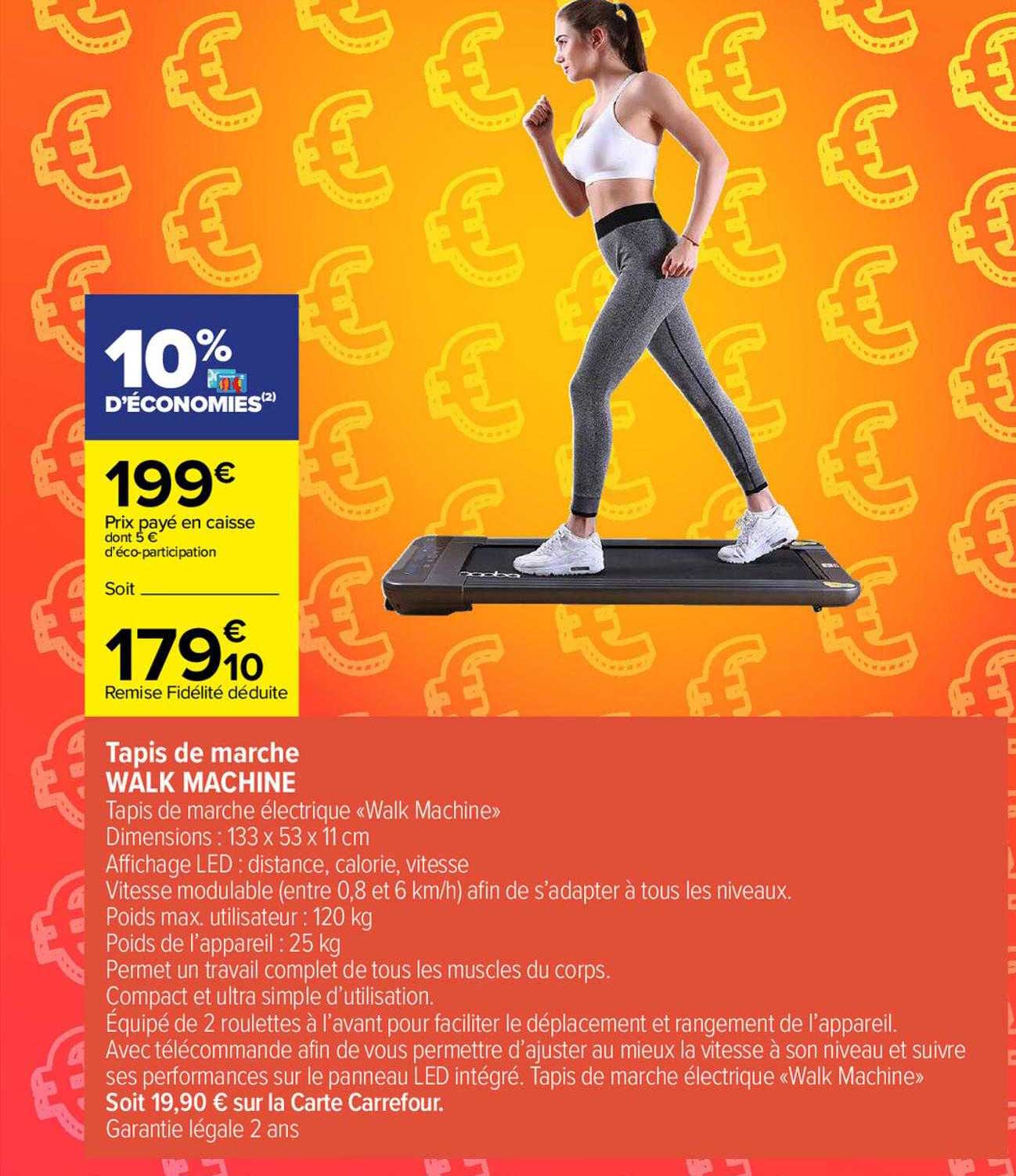 tapis de marche walk machine