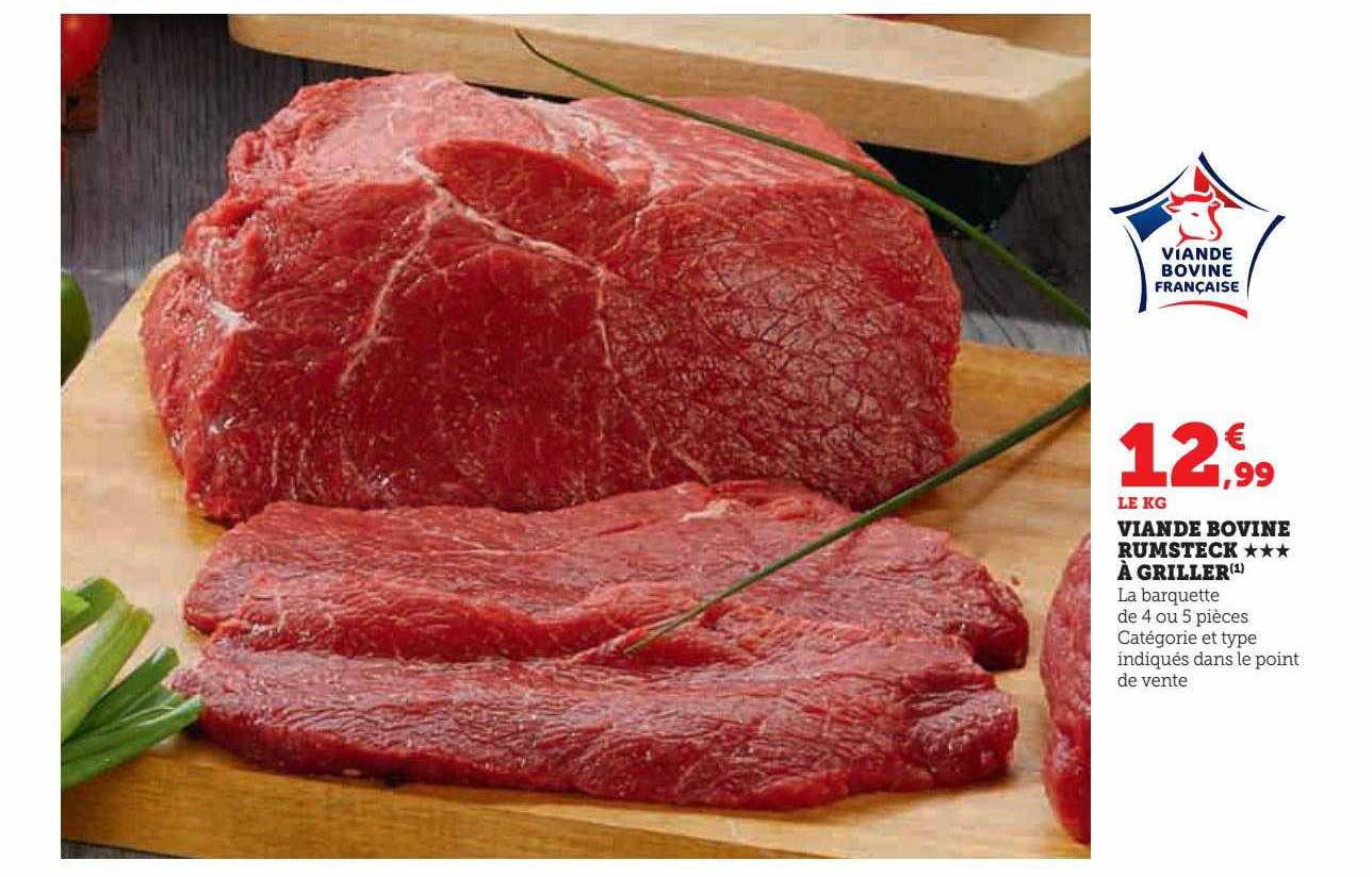 viande bovine rumsteck***à griller
