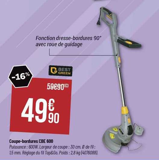 coupe-bordures cbe 600