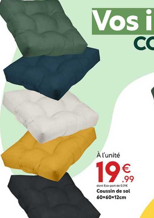 Coussin De Sol 60 X 60 X 12 Cm