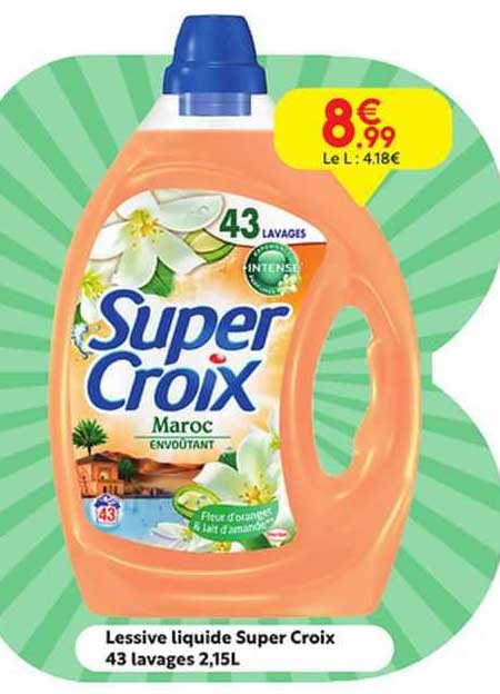 lessive liquide super croix 43 lavages 2,15 l