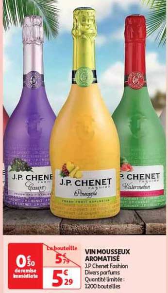 vin mousseux aromatisé j.p chenet fashion