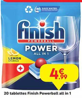 20 tablettes finish powerball all in 1