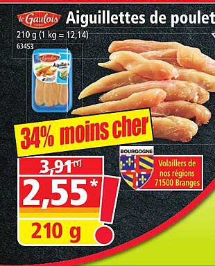 Aiguillettes De Poulet Le Gaulois