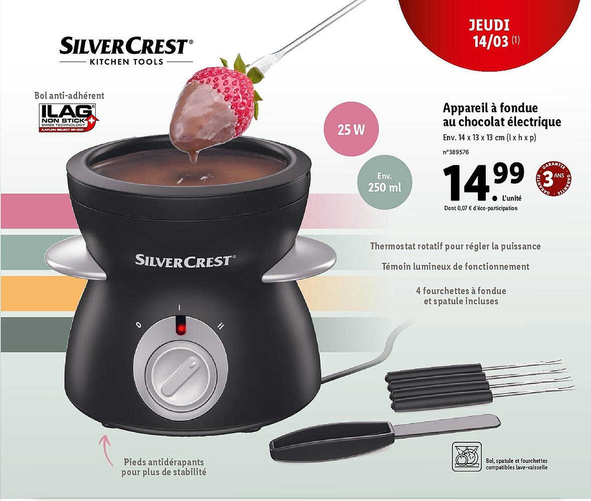 Appareil à Fondue Au Chocolat électrique