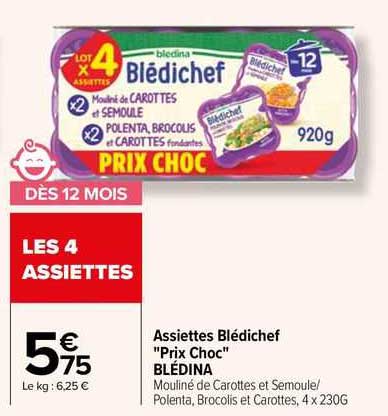 asseittes blédichef "prix choc" blédina