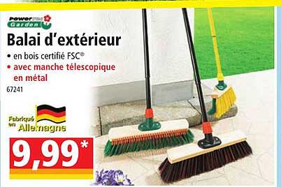 balai d'extérieur powertec garden