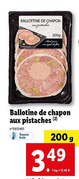 ballotine de chapon aux pistaches