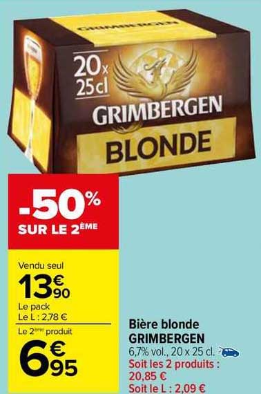 Bière Blonde Grimbergen