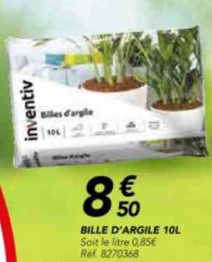 bille d'argile 10 l inventiv