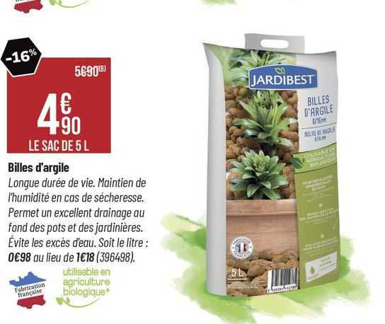 billes d'argile jardibest