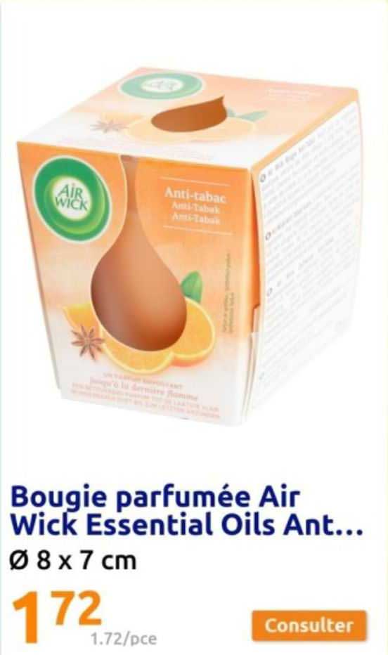 bougie parfumée air wick essential oils ant...