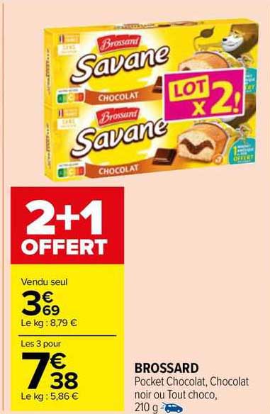 brossard pocket chocolat, chocolat noir ou tout choco