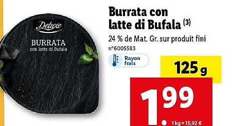 burrata con latte di bufala