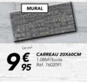 carreau 20 x 60 cm