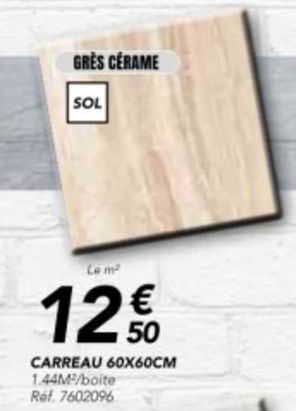 carreau 60 x 60 cm