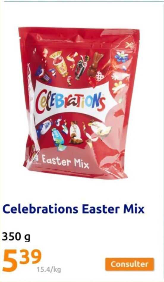celebrations easter mix