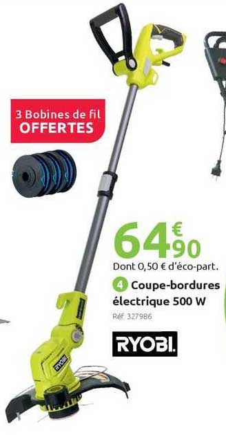 coupe-bordures électrique 500 w ryobi