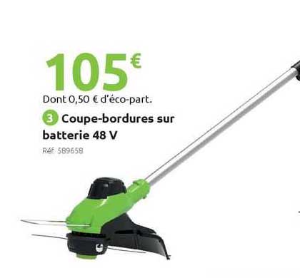 coupe-bordures sur batterie 48 v