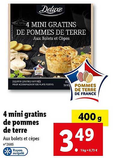 Deluxe 4 Mini Gratins De Pommes De Terre