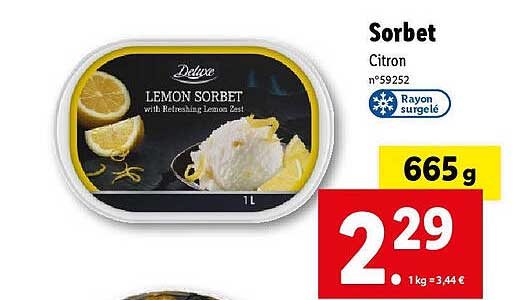 Deluxe Sorbet Cintron