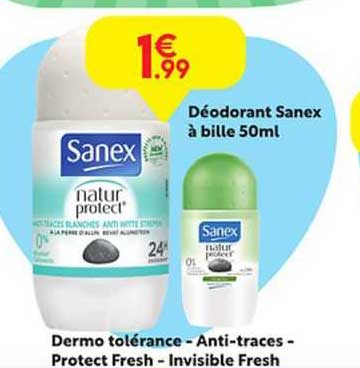 dermo tolérance- anti-traces-protect fresh- invisible fresh