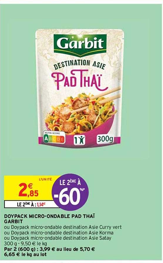 doypack micro-ondable pad thaï garbit