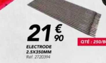 électrode 2.5 x 350 mm