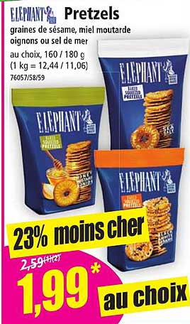 éléphant pretzels