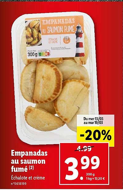 Empanadas Au Saumon Fumé