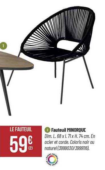 fauteuil minorque