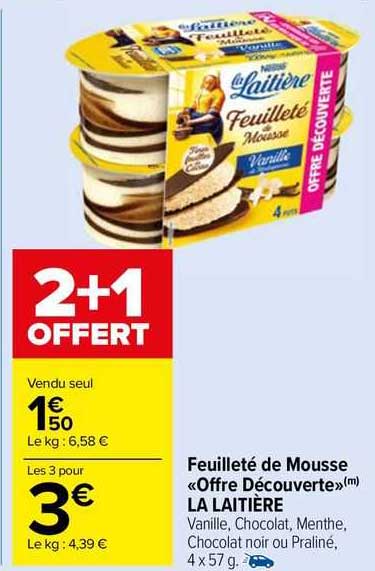 Feuilleté De Mousse "offre Découverte" La Laitière