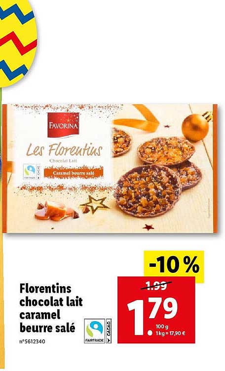 florentins chocolat lait caramel beurre salé
