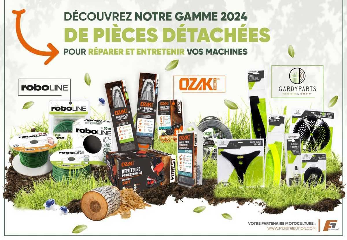 gamme 2024 de pièces détachées