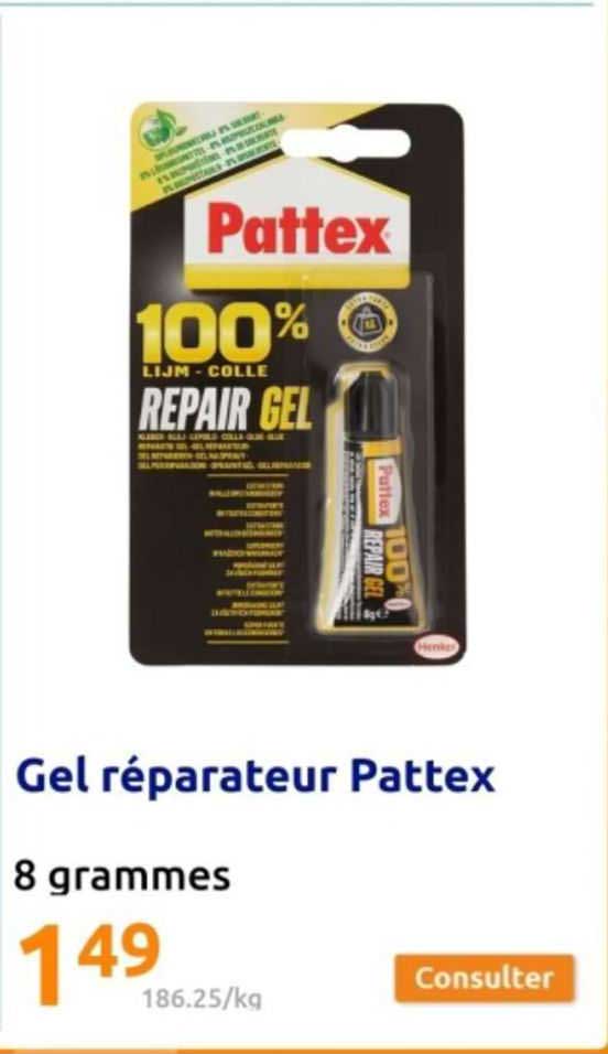 gel réparateur pattex