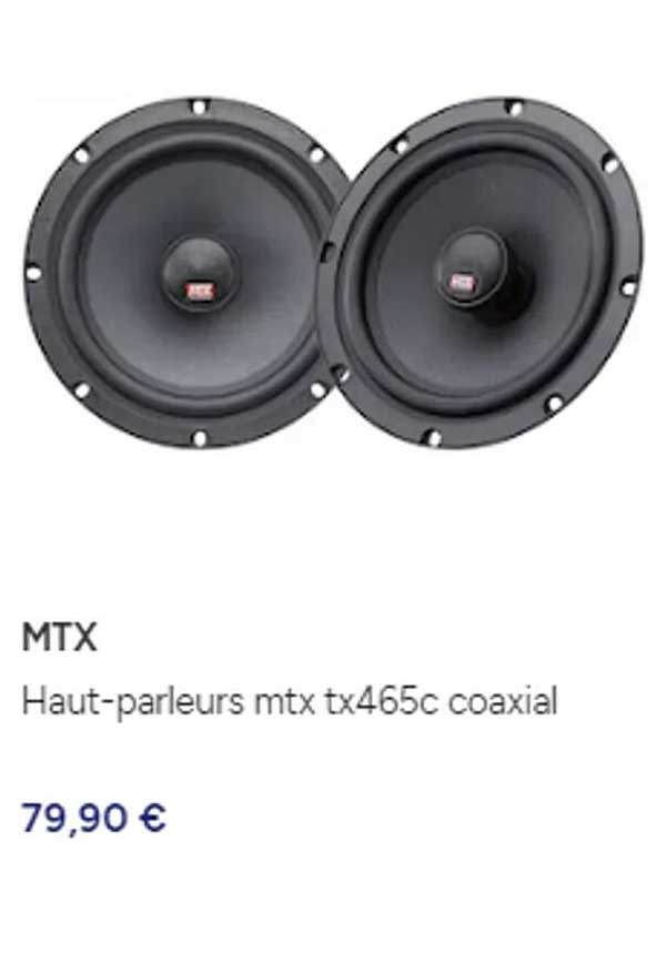 haut-parleurs mtx tx465c coaxial