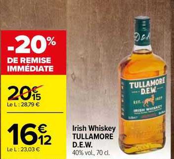 irish whiskey tullamore d.e.w.