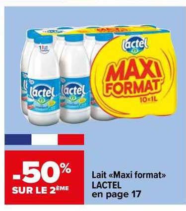 lait " maxi format" lactel