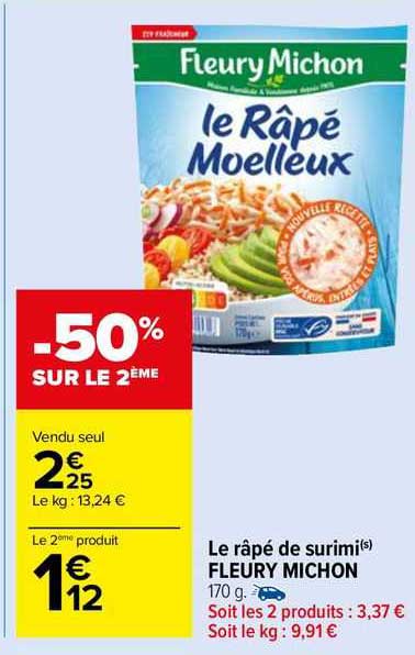 le râpé de surimi fleury michon