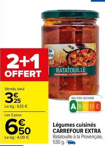 Légumes Cuisinés Carrefour Extra