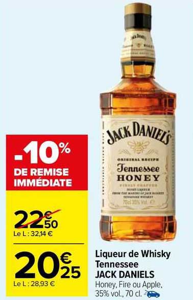 liqueur de whisky tennessee jack daniels
