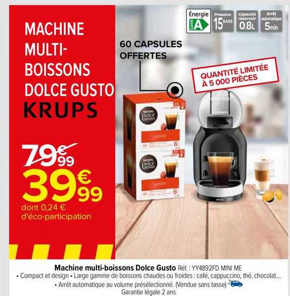 machien multi-boissons dolce gusto